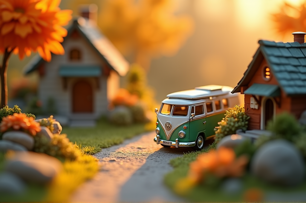 Tilt-Shift Miniature Diorama World Flux Prompt for Art