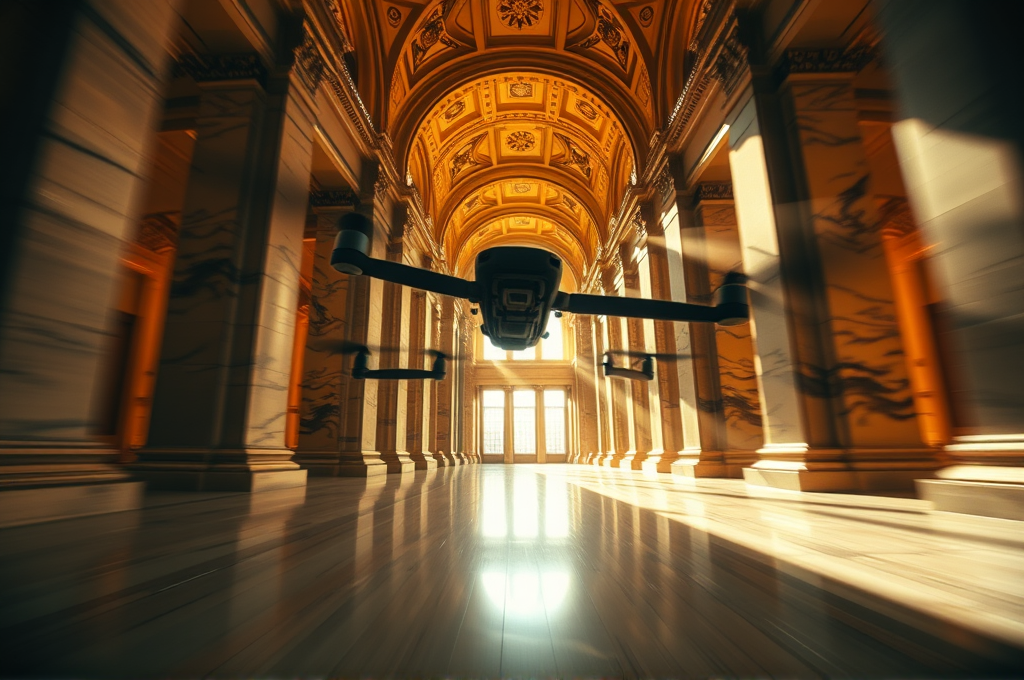FPV Drone Fly-Through Video Prompt for Midjourney