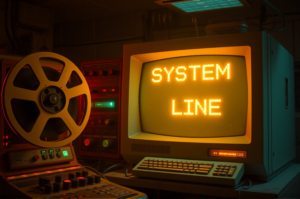 Cassette Futurism Retro Sci-Fi Video Prompt for Ideogram