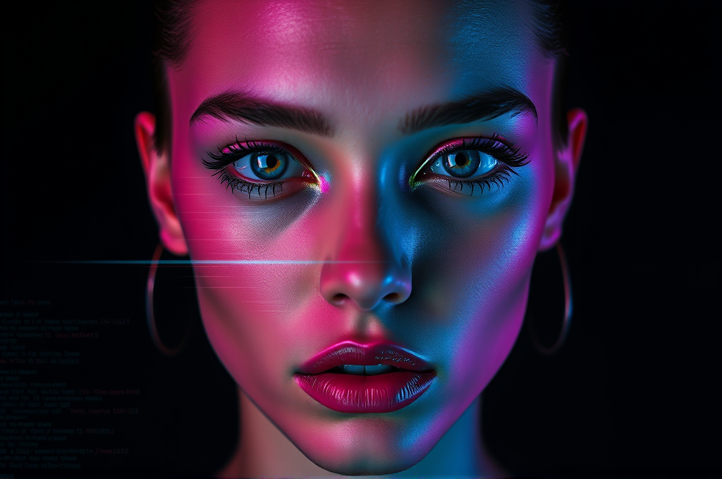 Chromatic Aberration Glitch Portrait Art Prompt for Leonardo