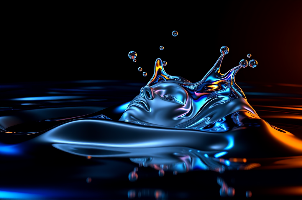 Liquid Metal Morph Macro Video Prompt for Midjourney