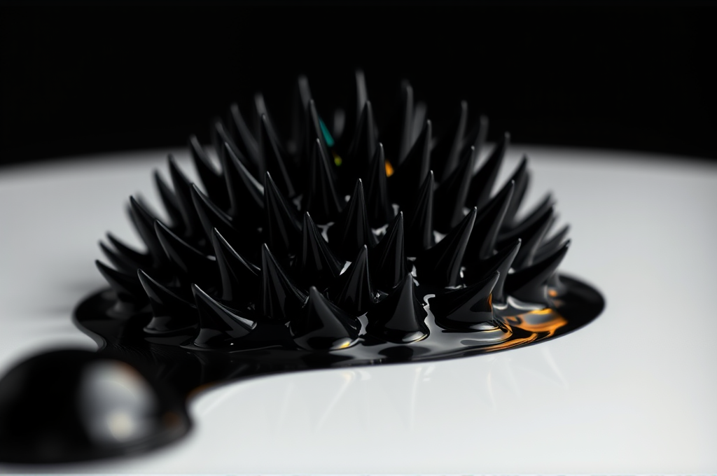 Ferrofluid Magnetic Dance Macro Slow-Motion Video Firefly