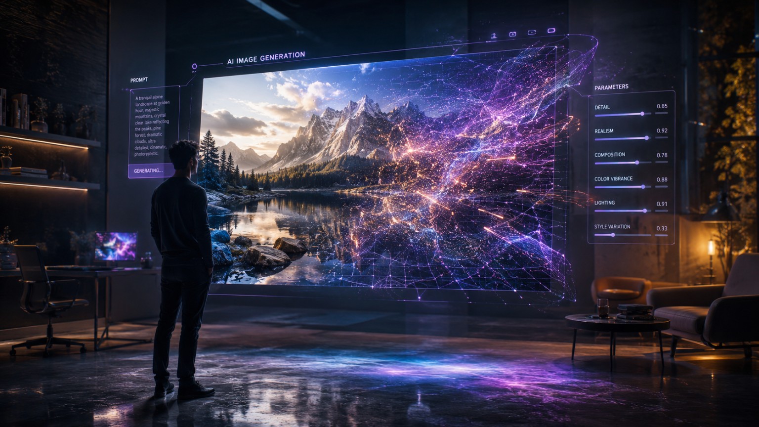 OpenAI Image Generator — Futuristic Studio Concept